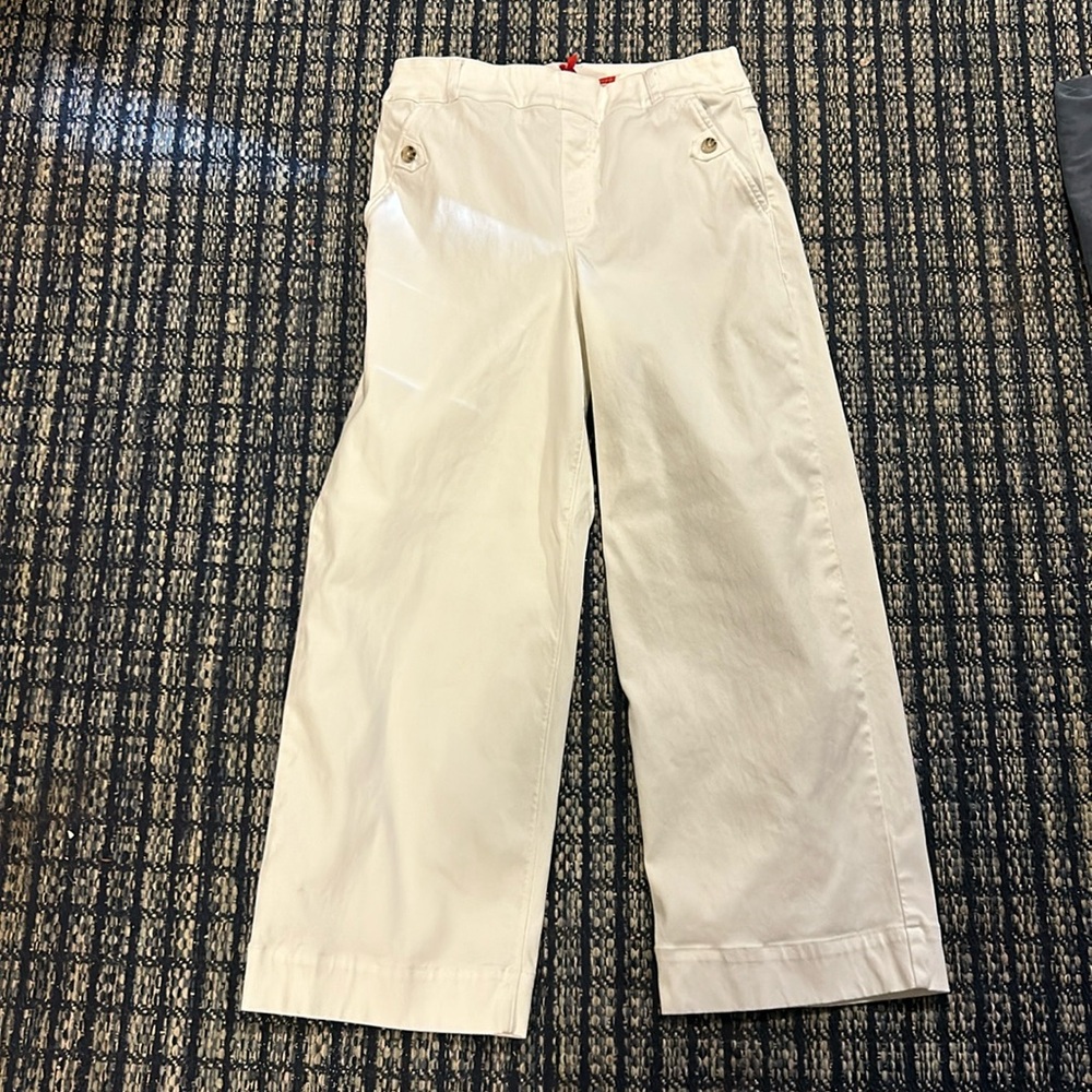 Spanx Stretch Twill Crop Pant Sz L